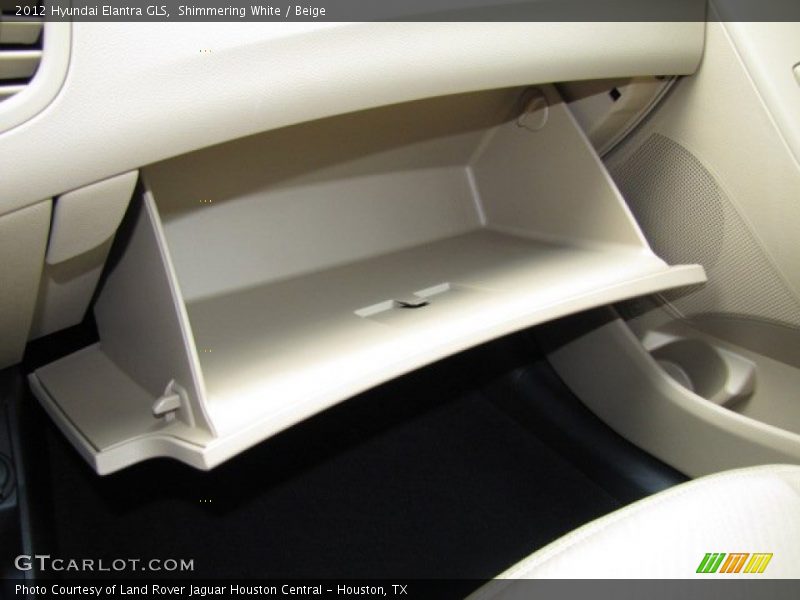Shimmering White / Beige 2012 Hyundai Elantra GLS