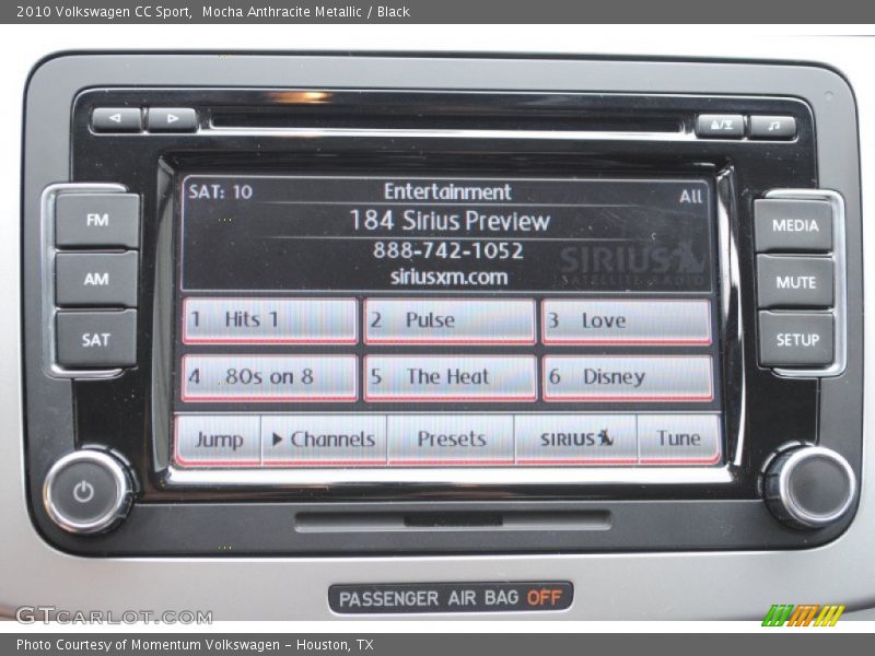 Mocha Anthracite Metallic / Black 2010 Volkswagen CC Sport