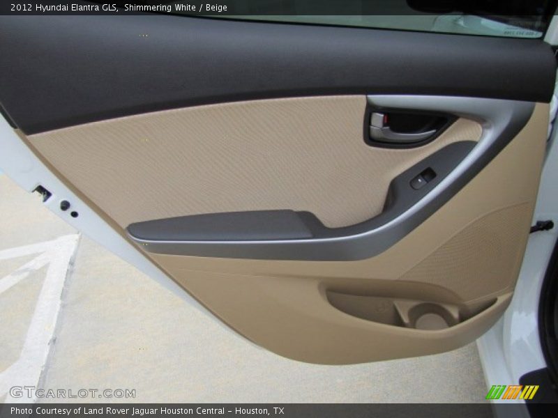 Shimmering White / Beige 2012 Hyundai Elantra GLS