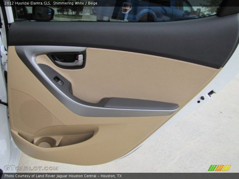 Shimmering White / Beige 2012 Hyundai Elantra GLS