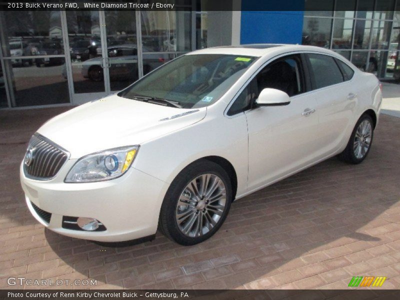 White Diamond Tricoat / Ebony 2013 Buick Verano FWD