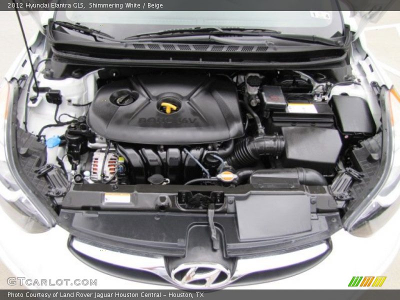 Shimmering White / Beige 2012 Hyundai Elantra GLS