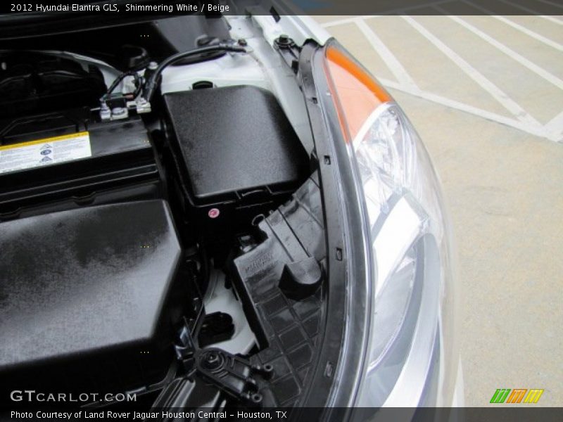 Shimmering White / Beige 2012 Hyundai Elantra GLS