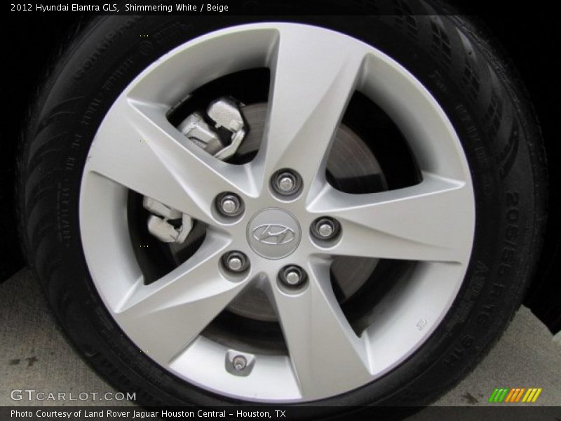 Shimmering White / Beige 2012 Hyundai Elantra GLS
