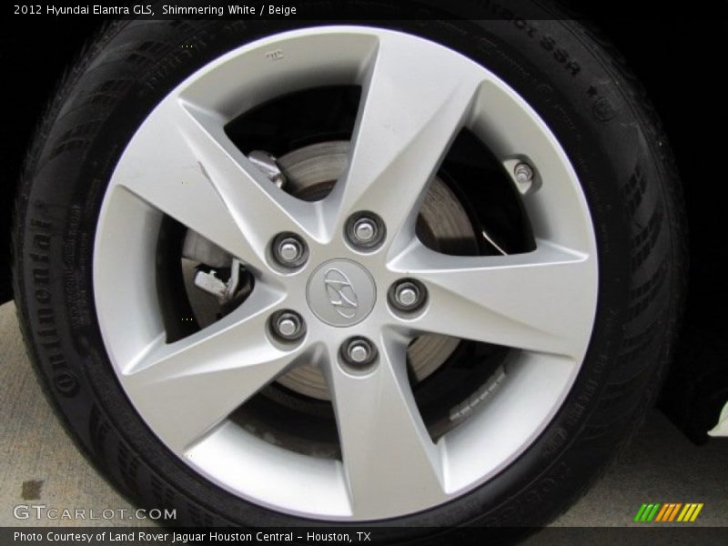 Shimmering White / Beige 2012 Hyundai Elantra GLS