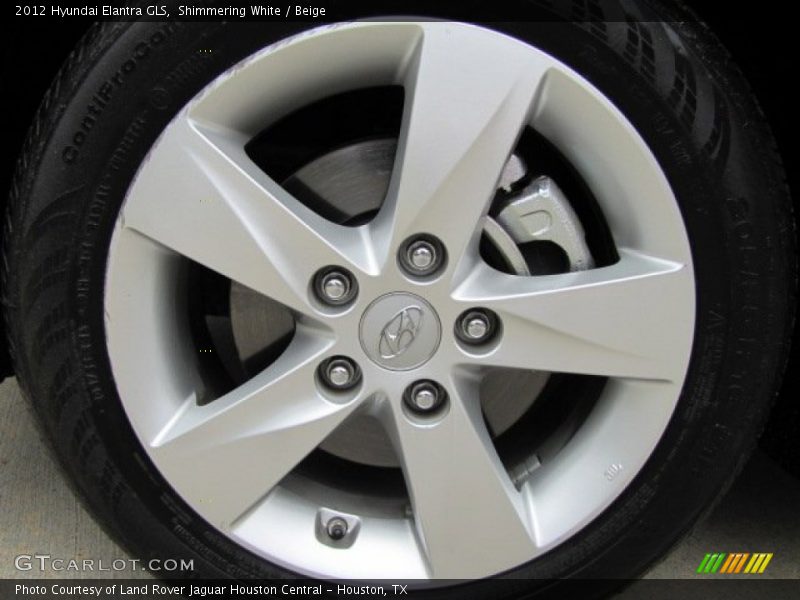 Shimmering White / Beige 2012 Hyundai Elantra GLS
