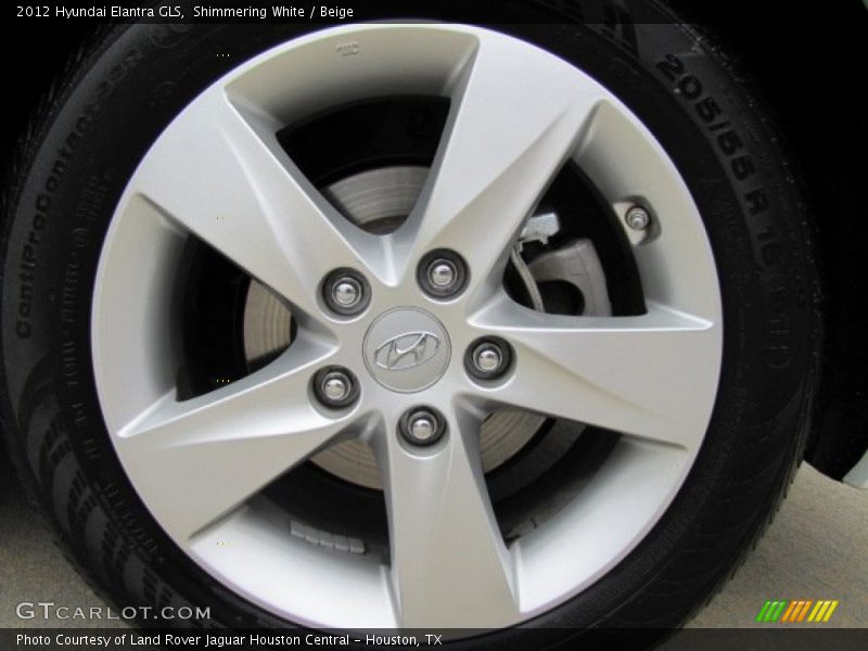 Shimmering White / Beige 2012 Hyundai Elantra GLS