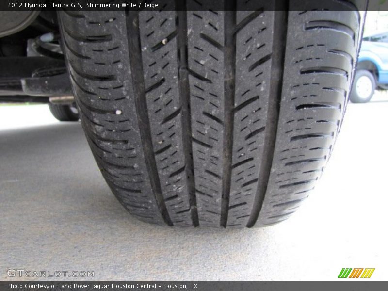 Shimmering White / Beige 2012 Hyundai Elantra GLS