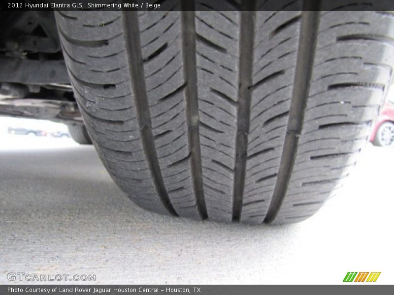 Shimmering White / Beige 2012 Hyundai Elantra GLS