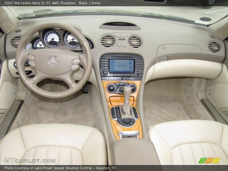 Black / Stone 2007 Mercedes-Benz SL 55 AMG Roadster