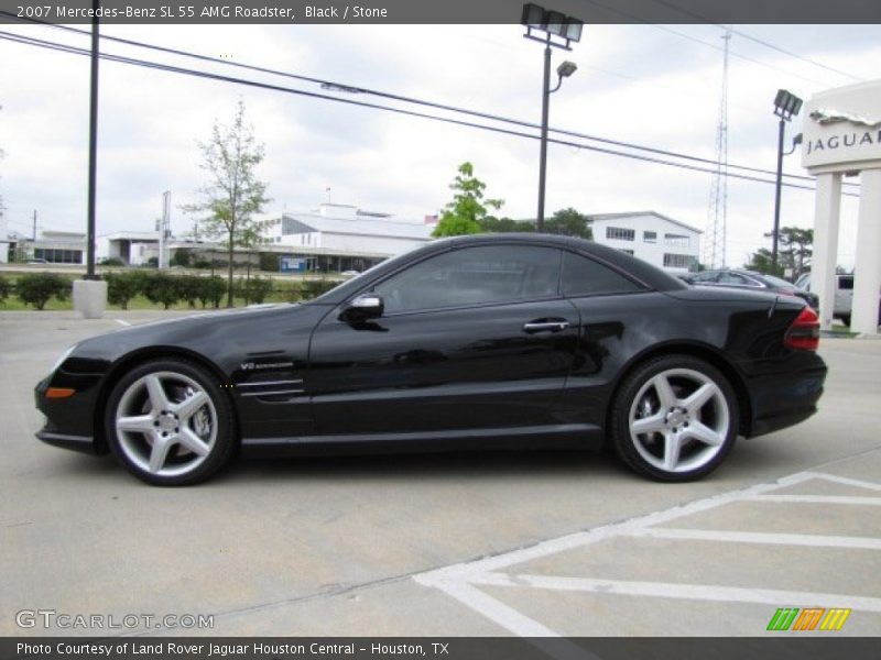 Black / Stone 2007 Mercedes-Benz SL 55 AMG Roadster