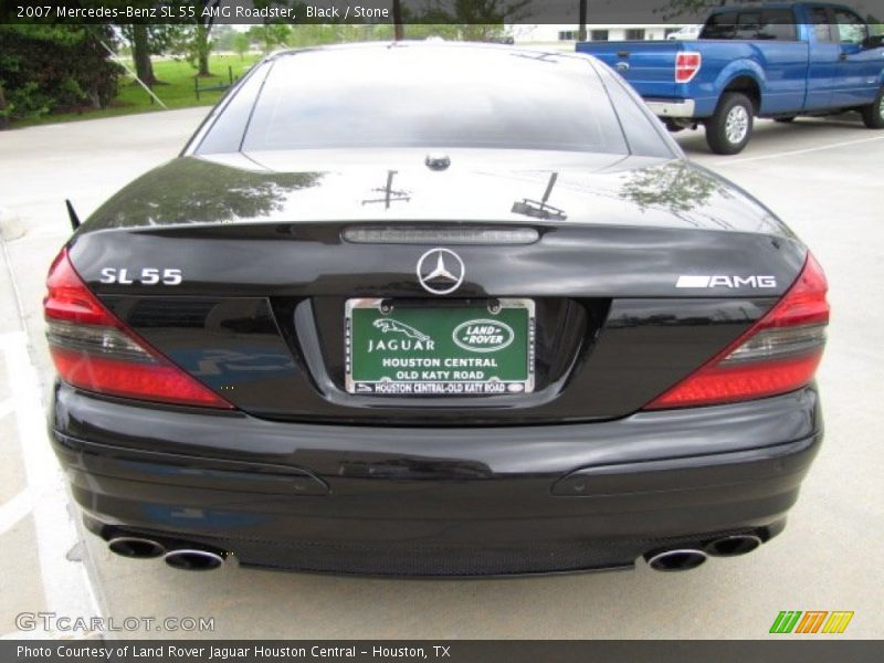 Black / Stone 2007 Mercedes-Benz SL 55 AMG Roadster