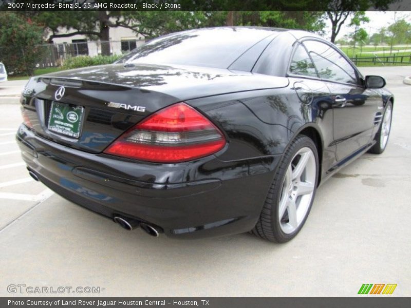 Black / Stone 2007 Mercedes-Benz SL 55 AMG Roadster