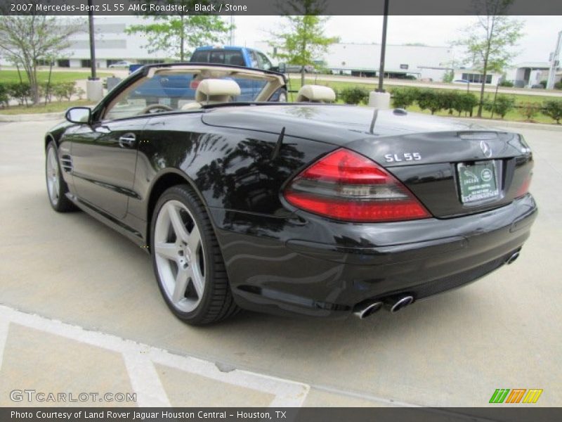 Black / Stone 2007 Mercedes-Benz SL 55 AMG Roadster