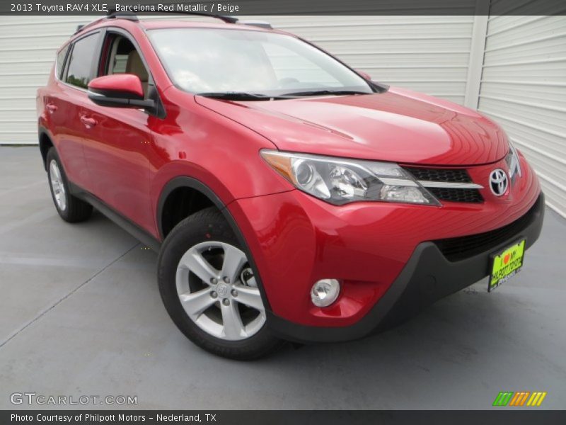 Barcelona Red Metallic / Beige 2013 Toyota RAV4 XLE