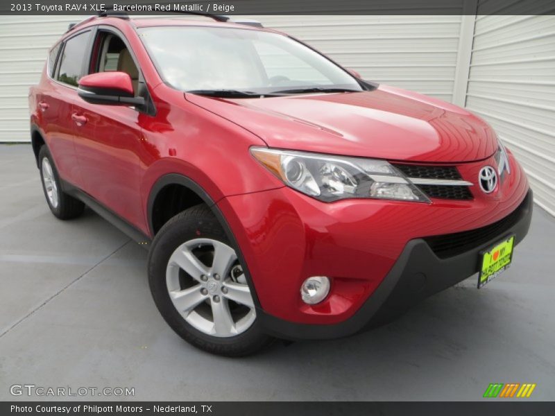 Barcelona Red Metallic / Beige 2013 Toyota RAV4 XLE