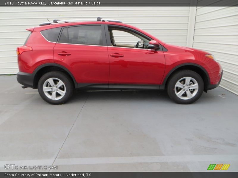 Barcelona Red Metallic / Beige 2013 Toyota RAV4 XLE