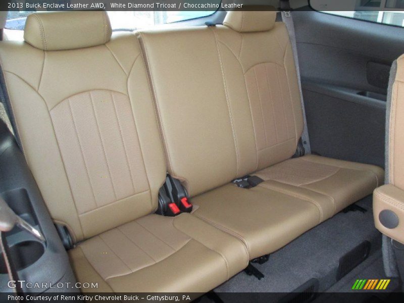 White Diamond Tricoat / Choccachino Leather 2013 Buick Enclave Leather AWD