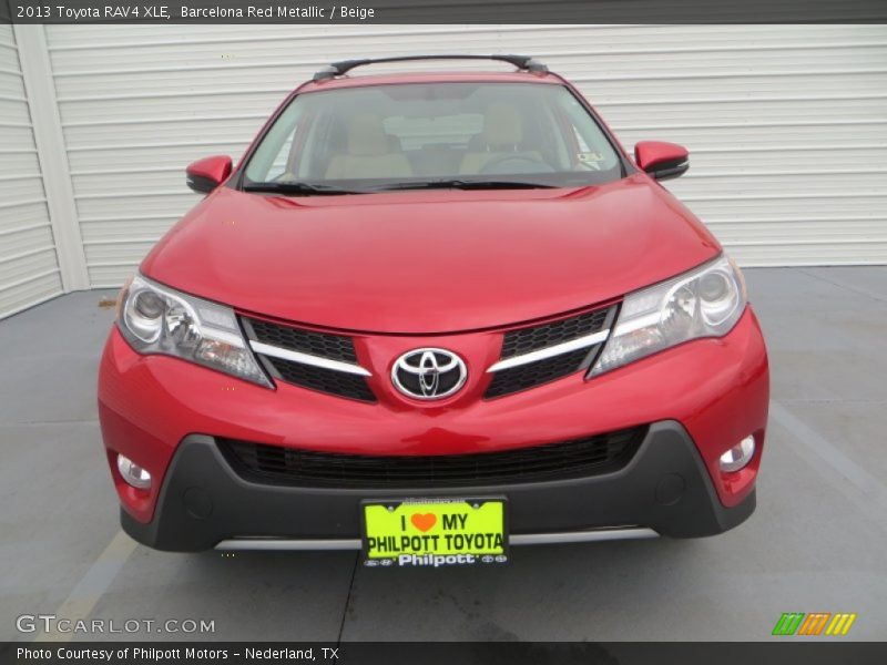 Barcelona Red Metallic / Beige 2013 Toyota RAV4 XLE