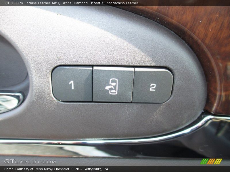 White Diamond Tricoat / Choccachino Leather 2013 Buick Enclave Leather AWD