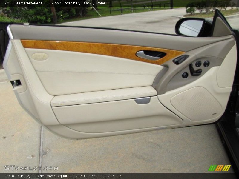Black / Stone 2007 Mercedes-Benz SL 55 AMG Roadster