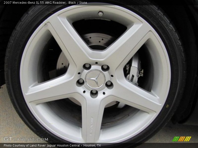 Black / Stone 2007 Mercedes-Benz SL 55 AMG Roadster