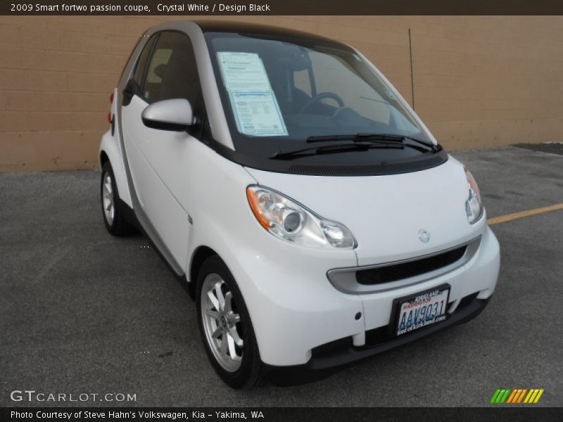 Crystal White / Design Black 2009 Smart fortwo passion coupe