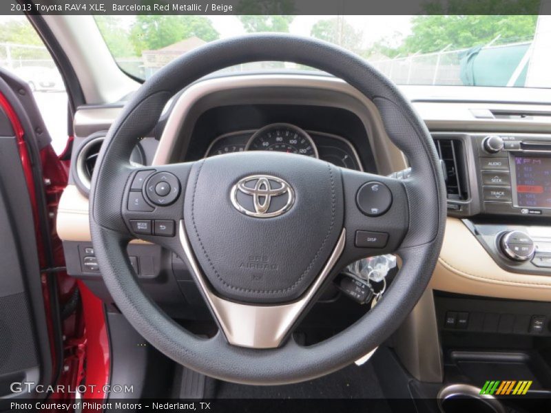Barcelona Red Metallic / Beige 2013 Toyota RAV4 XLE