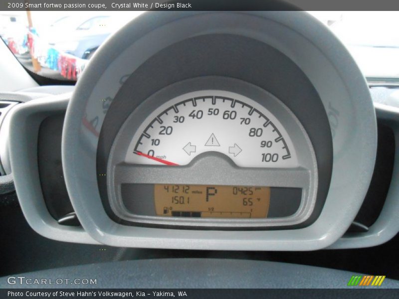 Crystal White / Design Black 2009 Smart fortwo passion coupe