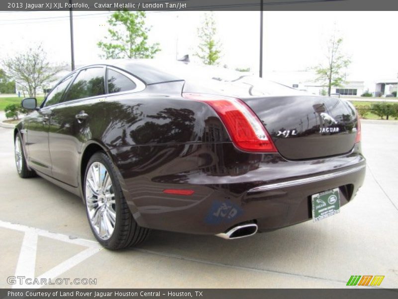 Caviar Metallic / London Tan/Jet 2013 Jaguar XJ XJL Portfolio