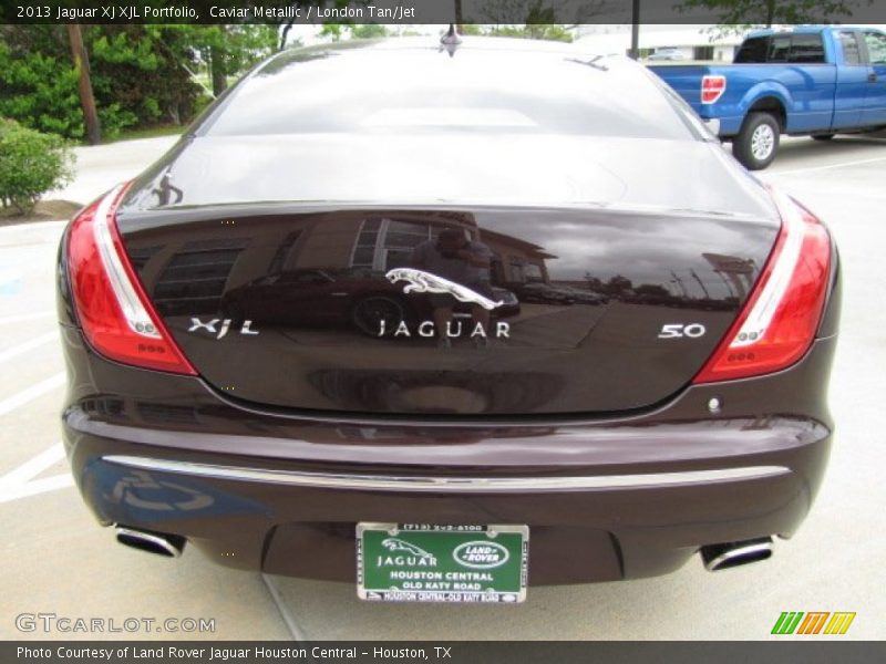 Caviar Metallic / London Tan/Jet 2013 Jaguar XJ XJL Portfolio