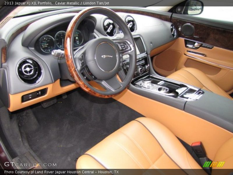 London Tan/Jet Interior - 2013 XJ XJL Portfolio 