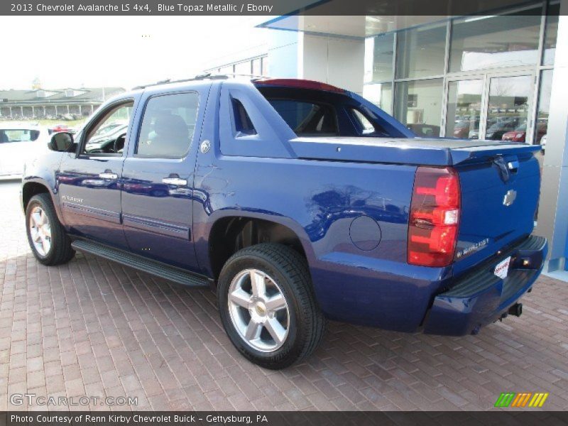 Blue Topaz Metallic / Ebony 2013 Chevrolet Avalanche LS 4x4