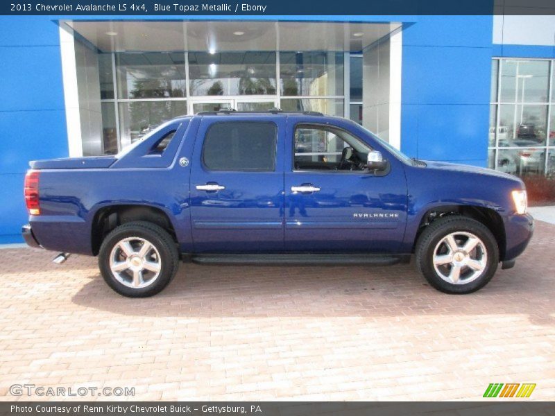 Blue Topaz Metallic / Ebony 2013 Chevrolet Avalanche LS 4x4