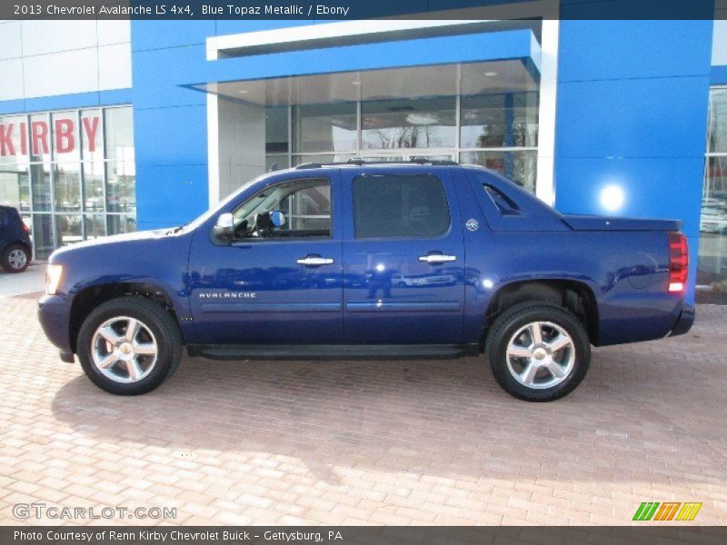 Blue Topaz Metallic / Ebony 2013 Chevrolet Avalanche LS 4x4