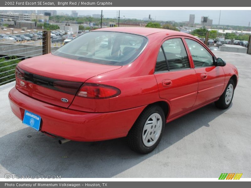Bright Red / Medium Graphite 2002 Ford Escort SE Sedan