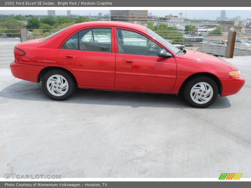 Bright Red / Medium Graphite 2002 Ford Escort SE Sedan