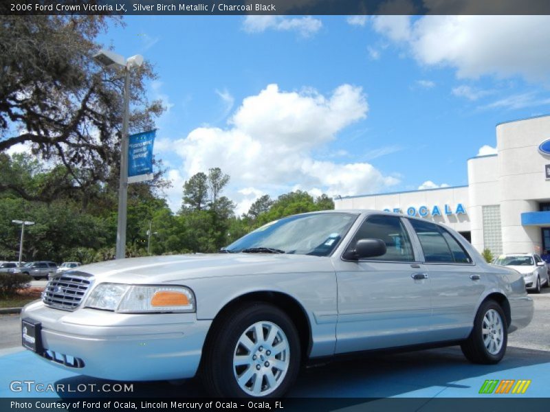 Silver Birch Metallic / Charcoal Black 2006 Ford Crown Victoria LX