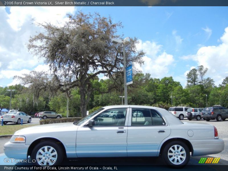 Silver Birch Metallic / Charcoal Black 2006 Ford Crown Victoria LX