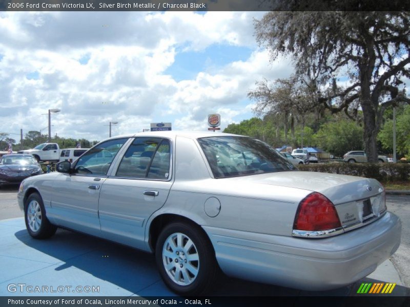 Silver Birch Metallic / Charcoal Black 2006 Ford Crown Victoria LX