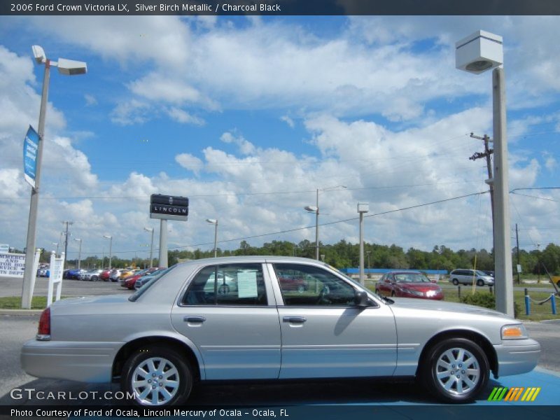 Silver Birch Metallic / Charcoal Black 2006 Ford Crown Victoria LX