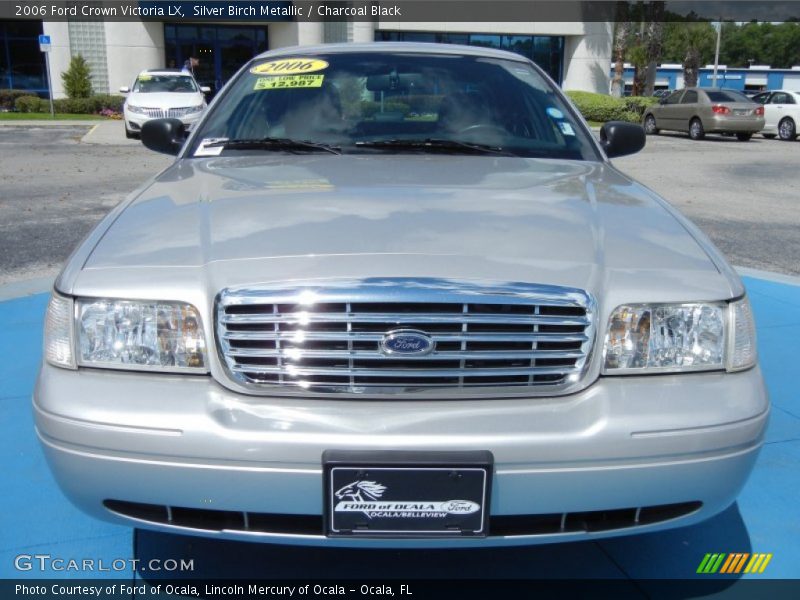 Silver Birch Metallic / Charcoal Black 2006 Ford Crown Victoria LX