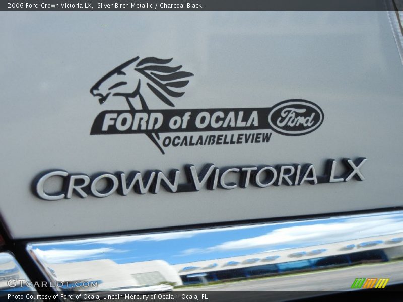 Silver Birch Metallic / Charcoal Black 2006 Ford Crown Victoria LX