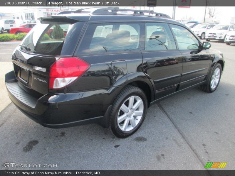 Obsidian Black Pearl / Off Black 2008 Subaru Outback 2.5i Wagon