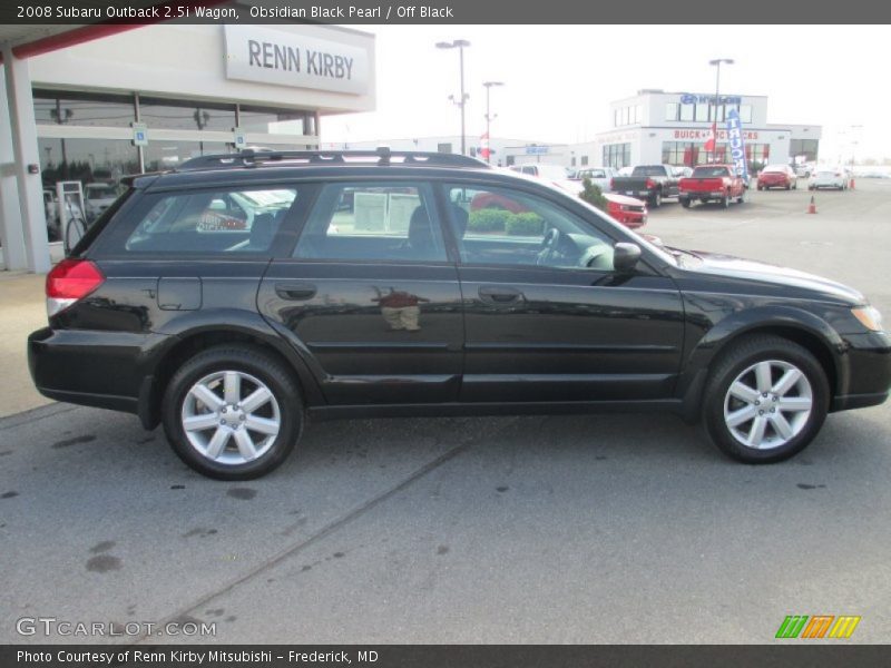Obsidian Black Pearl / Off Black 2008 Subaru Outback 2.5i Wagon