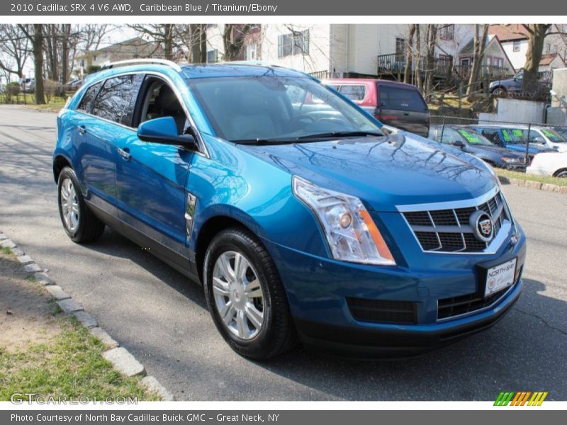 Caribbean Blue / Titanium/Ebony 2010 Cadillac SRX 4 V6 AWD