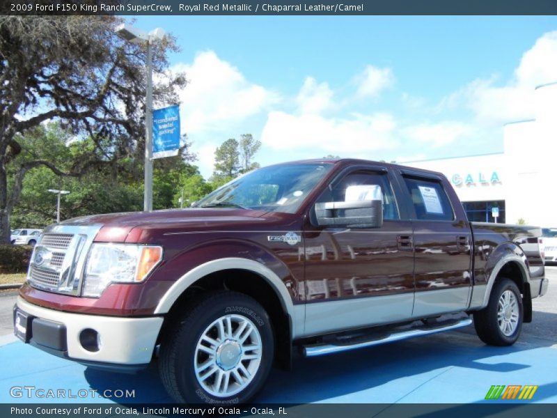 Royal Red Metallic / Chaparral Leather/Camel 2009 Ford F150 King Ranch SuperCrew