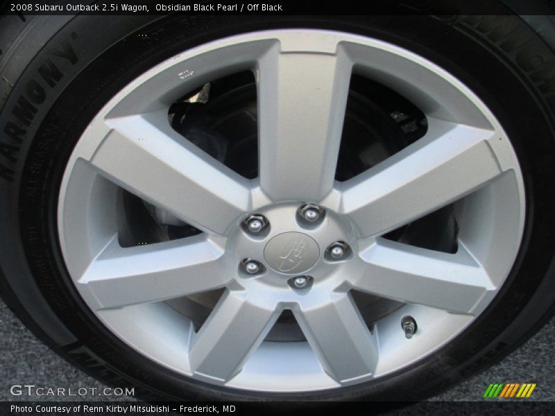 Obsidian Black Pearl / Off Black 2008 Subaru Outback 2.5i Wagon