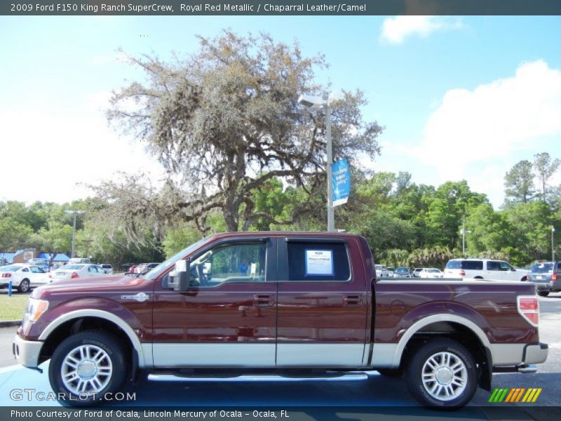 Royal Red Metallic / Chaparral Leather/Camel 2009 Ford F150 King Ranch SuperCrew