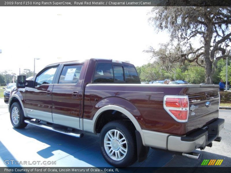 Royal Red Metallic / Chaparral Leather/Camel 2009 Ford F150 King Ranch SuperCrew